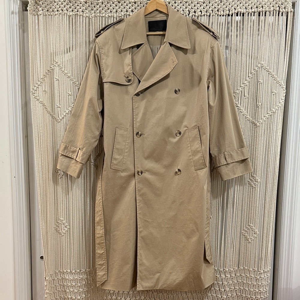 OAK + FORT Beige Trench Coat